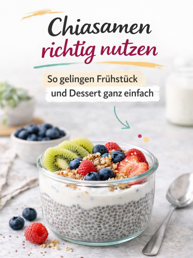 Chiasamen richtig verwenden
