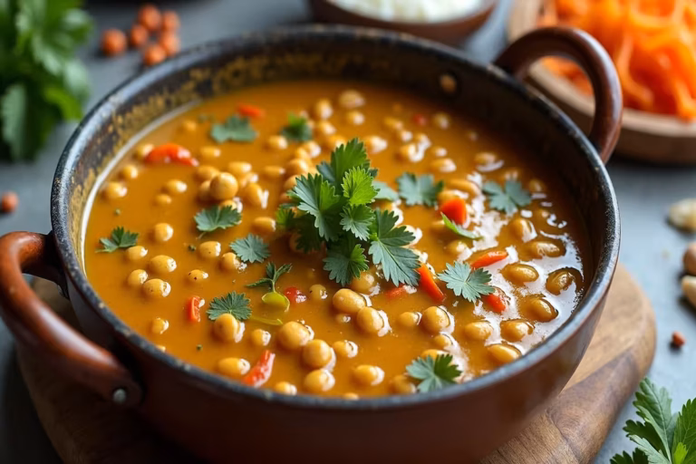 One Pot Linsen Curry mit Kokosmilch