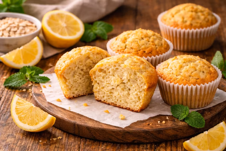 Zitronenmuffins ohne Zucker