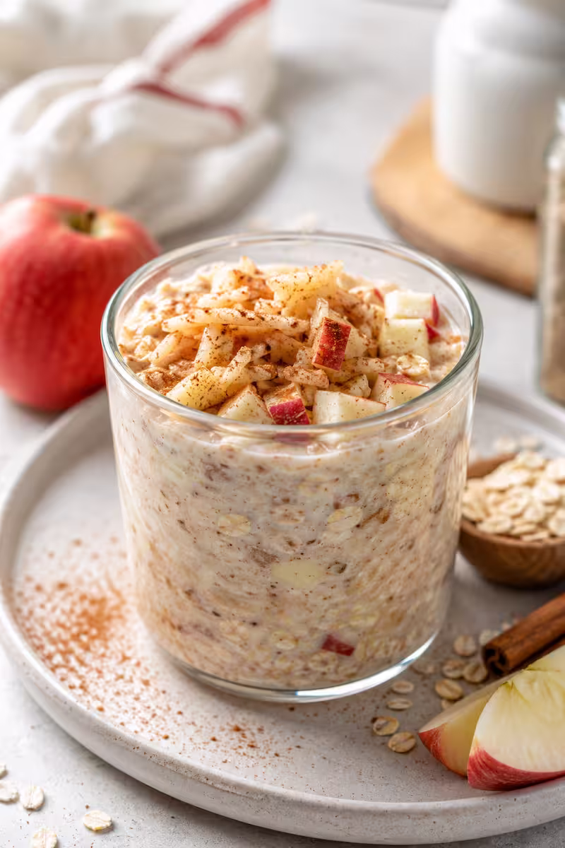 Apfel-Zimt Overnight Oats im Glas Apfel Zimt Overnight Oats im Glas