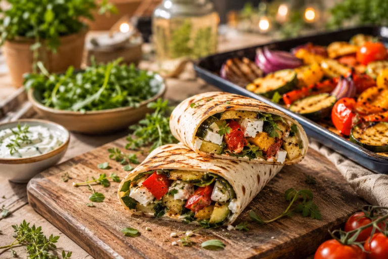 Vegetarische Wraps vom Grill