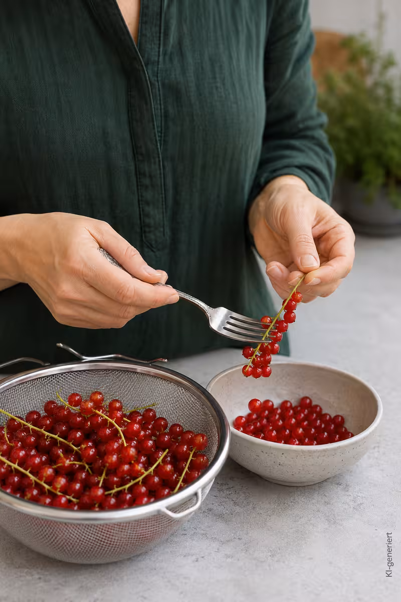 Johannisbeerkuchen mit frischen roten Johannisbeeren 5 Zutaten für: Johannisbeerkuchen mit frischen roten Johannisbeeren