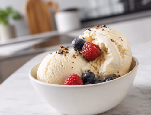 Protein-Eis ohne Zucker selber machen – ohne Eismaschine 19 Fertiges Gericht: Protein-Eis ohne Zucker selber machen – ohne Eismaschine