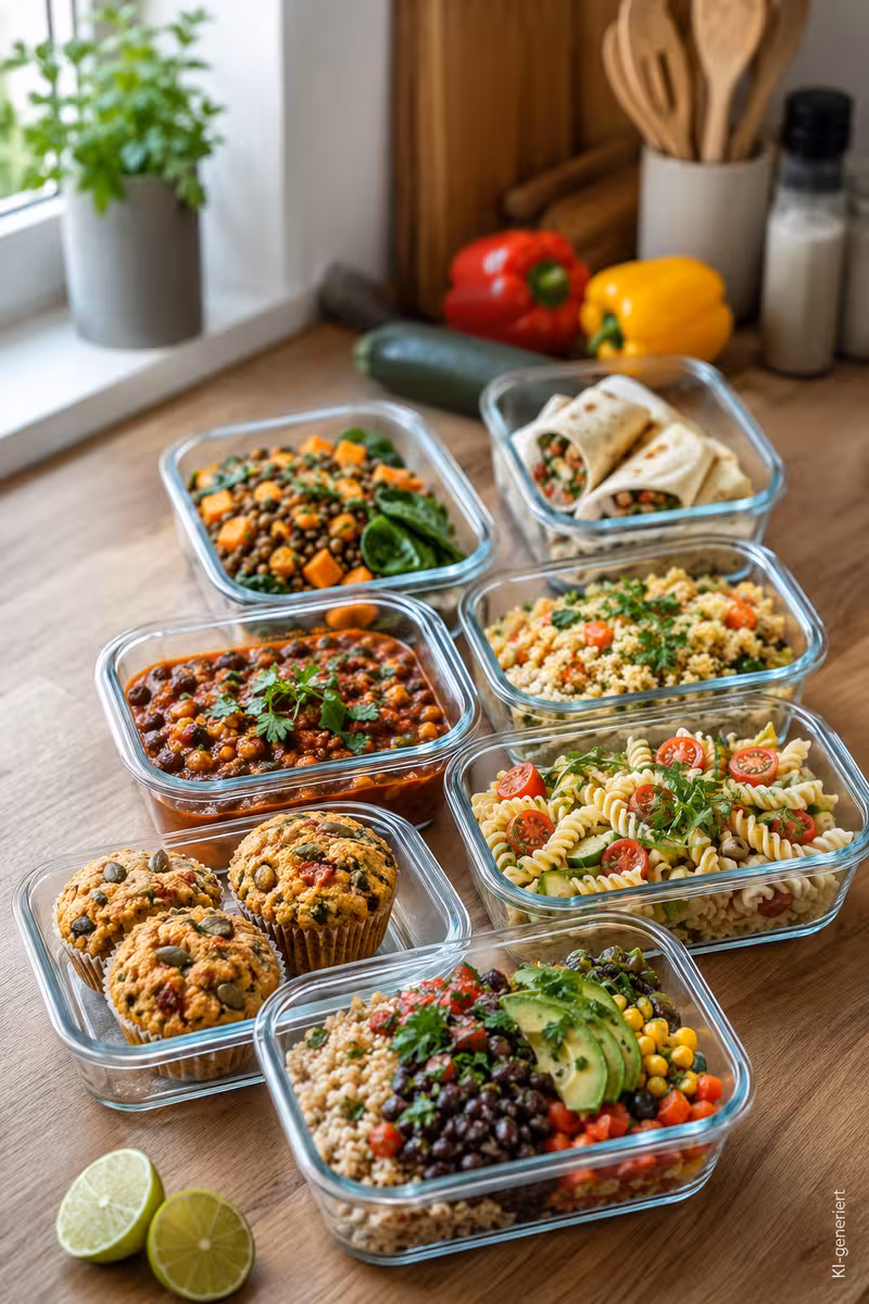 7 vegane Meal Prep Rezepte für eine stressfreie Woche 3 Zutaten für: 7 vegane Meal Prep Rezepte für eine stressfreie Woche