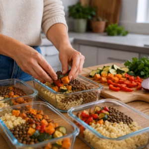 7 vegane Meal Prep Rezepte für eine stressfreie Woche 7 Fertiges Gericht: 7 vegane Meal Prep Rezepte für eine stressfreie Woche