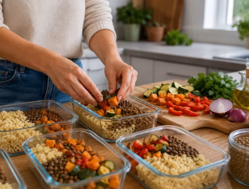 7 vegane Meal Prep Rezepte für eine stressfreie Woche 55 Fertiges Gericht: 7 vegane Meal Prep Rezepte für eine stressfreie Woche