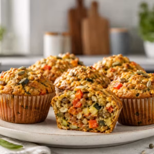 Vegane Protein Muffins für Arbeit, Schule und unterwegs 11 Fertiges Gericht: Vegane Protein Muffins für Arbeit, Schule und unterwegs