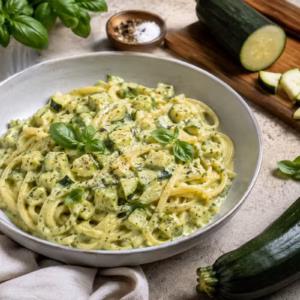 Zucchini-Sauce ohne Sahne: cremig, einfach und lecker 5 Fertiges Gericht: Zucchini-Sauce ohne Sahne: cremig, einfach und lecker
