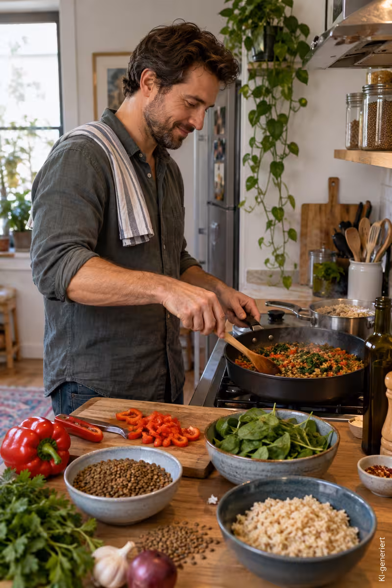 Zubereitung von: Vegetarisch leben: So gelingt der Einstieg im Alltag